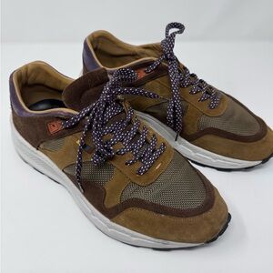 PS Paul Smith Men's Casual Suede & Mesh Sneaker - Brown